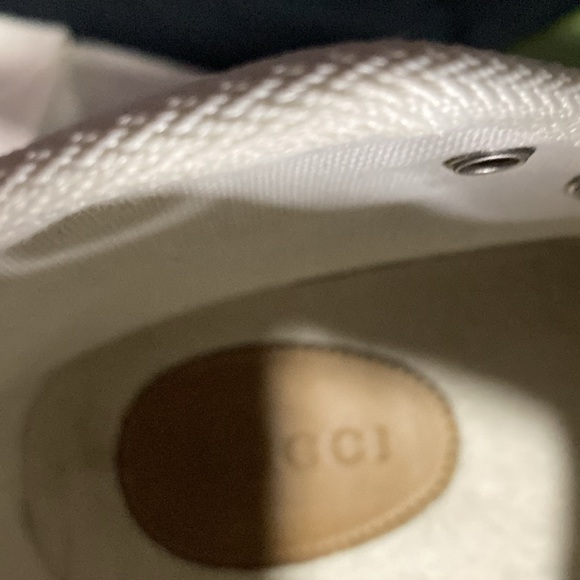 Slightly authentic used worn Gucci sneakers once maybe twice - Picture 8 of 12